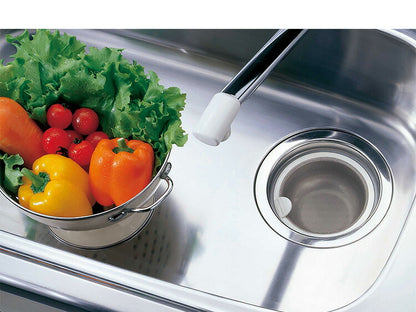 日本製 ベラスコート 抗菌ステンレス ゴミ受け+排水プレート 2点セット 流し用 シンク 排水口 ごみ受け 選べる2サイズ 13.5cm 14.5cm ぬめり ヌメリ 対策 悪臭防止