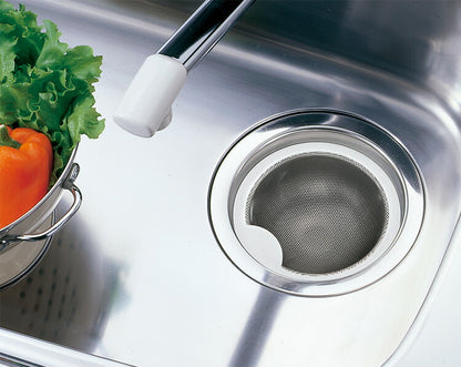 日本製 ベラスコート 抗菌ステンレス ゴミ受け+排水プレート 2点セット 流し用 シンク 排水口 ごみ受け 選べる2サイズ 13.5cm 14.5cm ぬめり ヌメリ 対策 悪臭防止