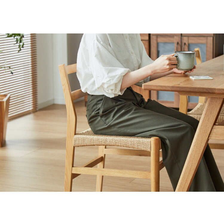 ダイニングチェア 2脚セット ペーパーコードチェア ナチュラル 完成品 PAPERCORD CHAIR 椅子 いす イス チェアー 1人掛け パーソナルチェア 韓国インテリア(代引不可)