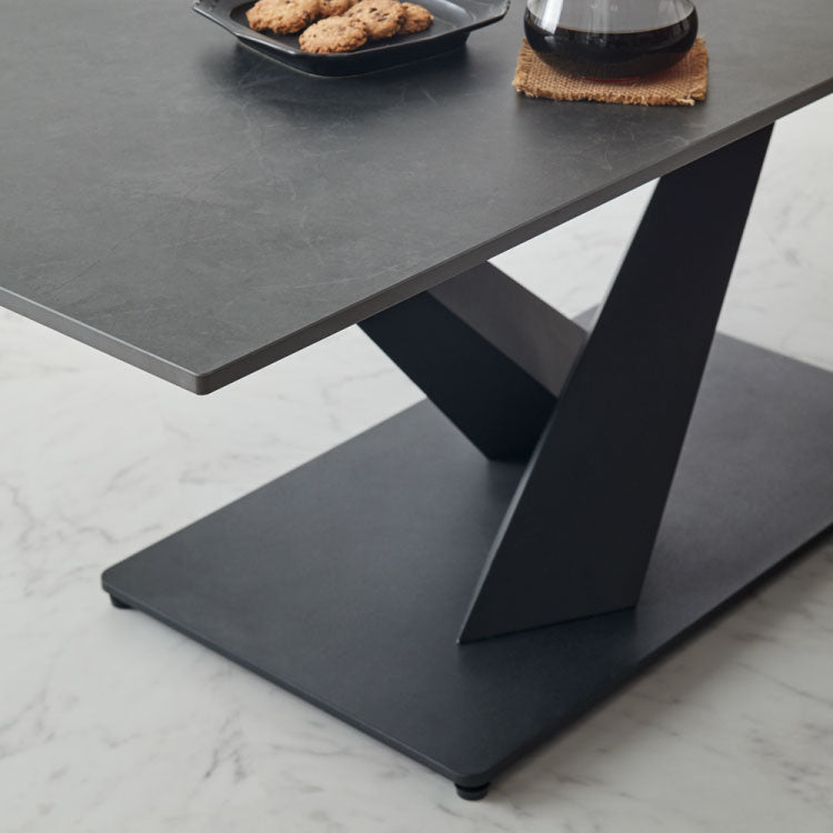 セラミック センターテーブル 幅120 奥行55 テーブル ローテーブル モダン セラミックテーブル 耐水 耐熱 白 艶消し 傷がつきにくい マット調 おしゃれ グレー(代引不可)