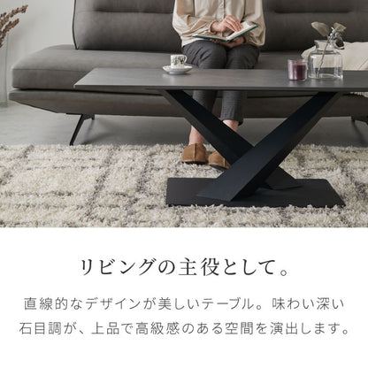 セラミック センターテーブル 幅120 奥行55 テーブル ローテーブル モダン セラミックテーブル 耐水 耐熱 白 艶消し 傷がつきにくい マット調 おしゃれ グレー(代引不可)