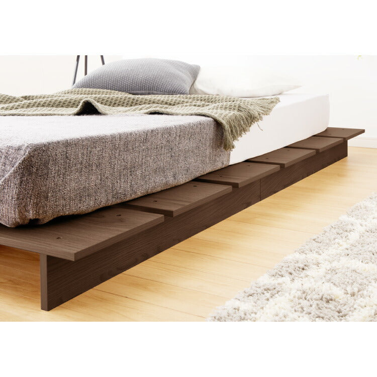 ベッドフレーム ロータイプ フロアベッド セミシングル すのこベッド おしゃれ 韓国インテリア 北欧 すのこ 脚付き 一人暮らし 木目調 低床 かわいい 和モダン コンパクト ステージベッド 可愛い