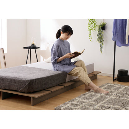 ベッドフレーム ロータイプ フロアベッド シングル すのこベッド おしゃれ 韓国インテリア 北欧 すのこ 脚付き 一人暮らし 木目調 低床 かわいい 和モダン コンパクト ステージベッド 可愛い ベット
