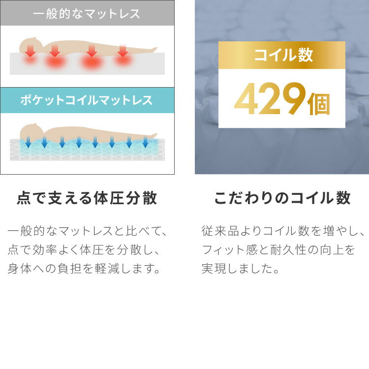 【セット販売】ベッドフレーム ポケットコイルマットレス セミシングル すのこベッド おしゃれ 韓国インテリア 北欧 すのこ 脚付き 木目調 低床 かわいい コンパクト ステージベッド 可愛い ベット
