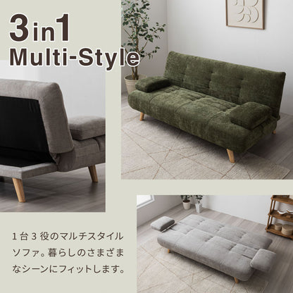 ソファ ソファー リクライニング 3人掛け 幅170~215cm 完成品 肘可動 ソファベッド 背もたれ3段階 オーク材脚 お掃除ロボット対応 ロータイプ おしゃれ 北欧 モダン リビングソファ 快適 インテリア(代引不可)