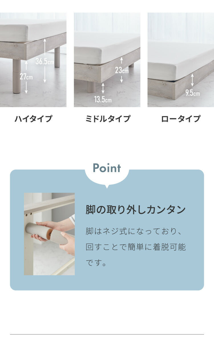 シングルベッド すのこベッド ベッド シングル メラミン 宮棚 2口コンセント付き ベッドフレーム すのこベット ベット ベットフレーム フレーム コンセント 宮付き 木製 宮棚 宮