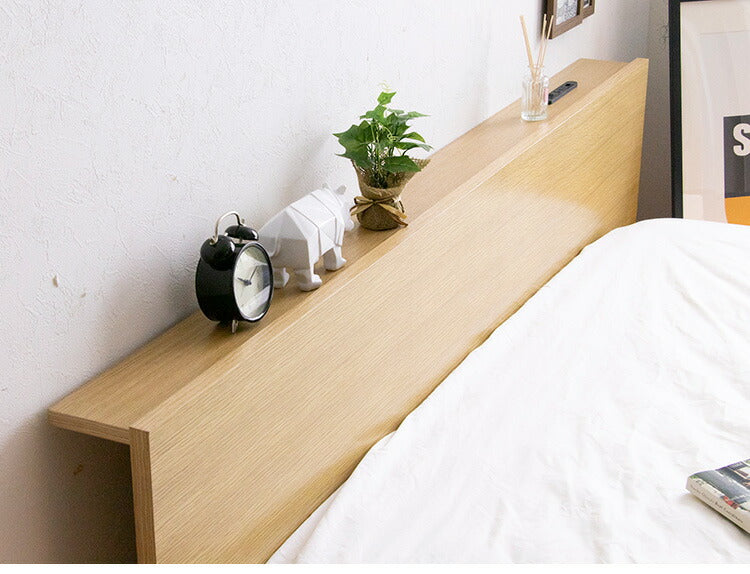 ベッド ロータイプ クイーンサイズ コンセント付き ライト付き LEDライト 木製ベッド 寝室 収納 木製ベッド すのこ ベッド 天然木 パイン材 コンパクト 北欧 おしゃれ(代引不可)