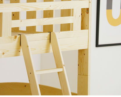 2段ベッド 二段ベッド 子供用 大人用 子供部屋 コンセント付き ライト付き 木製ベッド すのこ ベッド 天然木 パイン材 コンパクト 北欧 おしゃれ ゲストハウス(代引不可)
