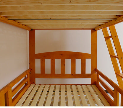 2段ベッド 二段ベッド 子供用 大人用 子供部屋 コンセント付き ライト付き 木製ベッド すのこ ベッド 天然木 パイン材 コンパクト 北欧 おしゃれ ゲストハウス(代引不可)