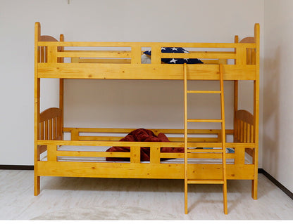 2段ベッド 二段ベッド 子供用 大人用 子供部屋 コンセント付き ライト付き 木製ベッド すのこ ベッド 天然木 パイン材 コンパクト 北欧 おしゃれ ゲストハウス(代引不可)