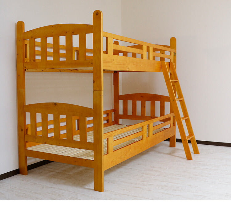 2段ベッド 二段ベッド 子供用 大人用 子供部屋 コンセント付き ライト付き 木製ベッド すのこ ベッド 天然木 パイン材 コンパクト 北欧 おしゃれ ゲストハウス(代引不可)