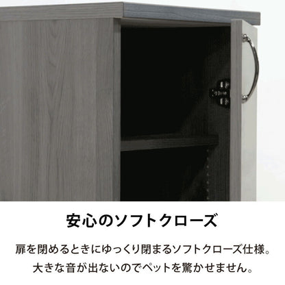 日本製 職人が考えた ペット 収納庫 ペットシーツ 400枚収納 大容量 組立不要 完成品 大型ペットシーツ ペットシーツ収納対応 扉がゆっくり閉まる ドッグフード収納 犬 猫 収納庫(代引不可)