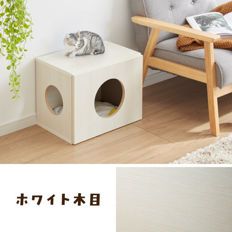 Petofun 職人が考えた 壁掛け キャットステップ 穴ありタイプ 猫ハウス 木製 日本製 完成品 キャットウォーク キャットハウス キャットタワー ネコベッド 大型ネコ 取付簡単
