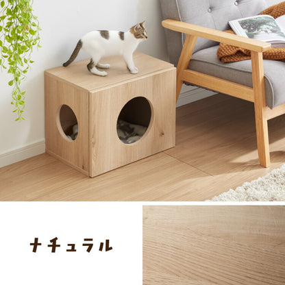 Petofun 職人が考えた 壁掛け キャットステップ 穴ありタイプ 猫ハウス 木製 日本製 完成品 キャットウォーク キャットハウス キャットタワー ネコベッド 大型ネコ 取付簡単