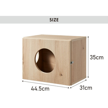 Petofun 職人が考えた 壁掛け キャットステップ 穴ありタイプ 猫ハウス 木製 日本製 完成品 キャットウォーク キャットハウス キャットタワー ネコベッド 大型ネコ 取付簡単