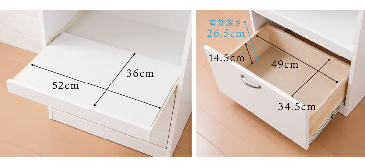 日本製 完成品 レンジ台 スライド棚 幅58cm 大型レンジ対応 奥行40cm 高さ90.5cm キッチン 台所 収納 スライド棚 コンセント付 ホワイト グリーン 白 緑(代引不可)