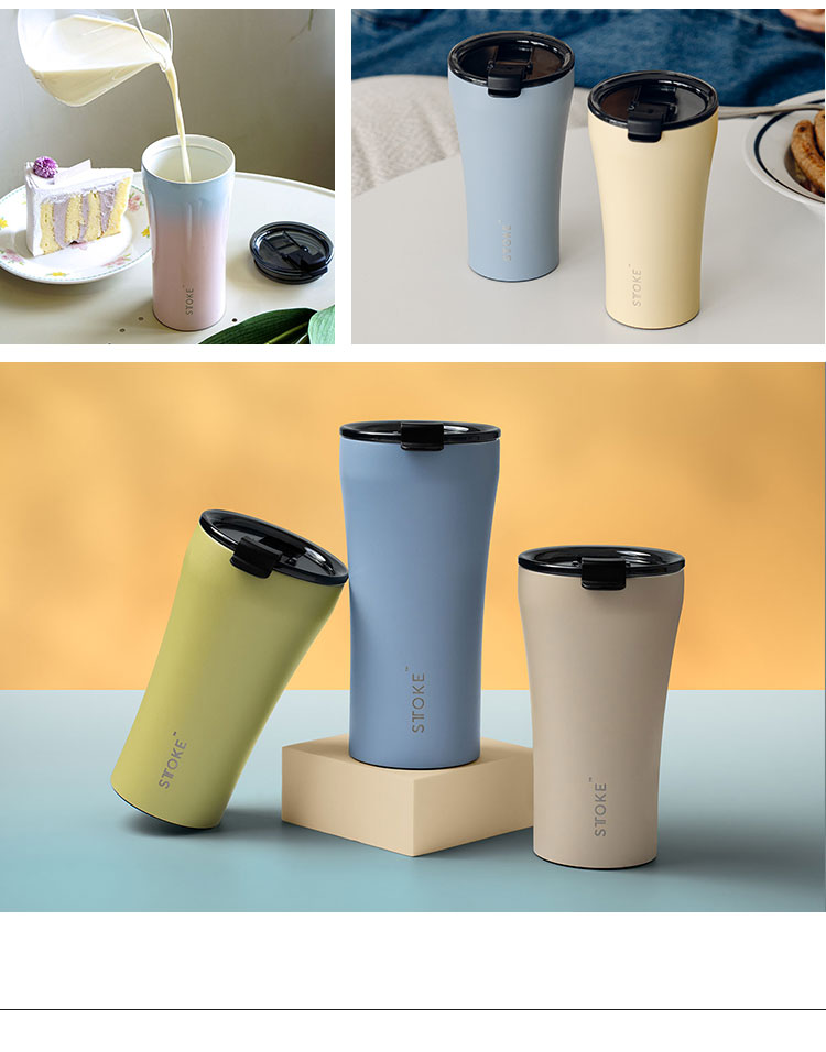 STTOKE ストーク セラミック タンブラー 470ml Gサイズ ミルクOK パッキン 完全密閉 漏れない 完全止水 保冷 保温 広口 洗いやすい ジャストサイズ デスクワーク ドライブ【送料無料】