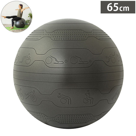 NAMALA トレーニングガイド付き バランスボール 65cm ヨガ ストレッチ エクササイズ 体操 運動 スポーツ ヨーガ ピラティス 初心者 瞑想 ビギナー おしゃれ 体操 ウェア トレーニング ナマラ(代引不可)
