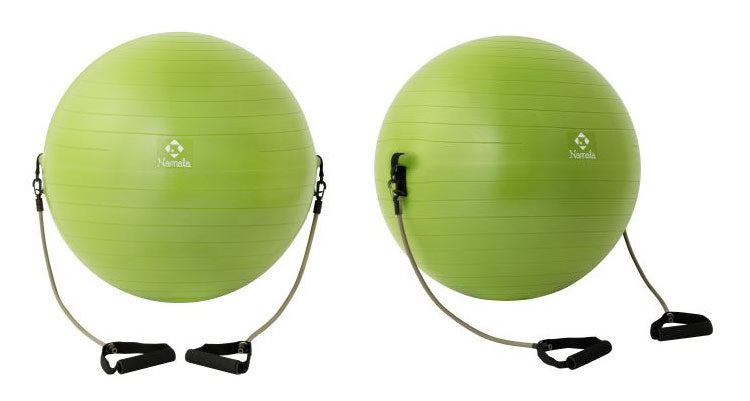 NAMALA ストラップ付き バランスボール 55cm ヨガ ストレッチ エクササイズ 体操 運動 スポーツ ヨーガ ピラティス 初心者 瞑想 ビギナー おしゃれ 体操 ウェア トレーニング ナマラ(代引不可)