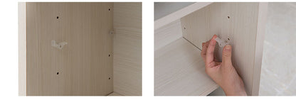 Shirayuki 白雪シリーズ 和モダン引戸キャビネット 幅90.5 奥行30 高さ86.5 キャビネット ホワイト 日本製 国産 完成品 収納 お洒落 一人暮らし 棚 サイドボード DVD 本 収納家具 チェスト リビング(代引不可)