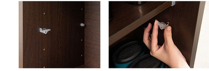 Hinata 日向シリーズ 和モダン引戸キャビネット 幅120.5 奥行30 高さ86.5 キャビネット ブラウン 日本製 国産 完成品 収納 お洒落 一人暮らし 棚 サイドボード DVD 本 収納家具 チェスト リビング(代引不可)