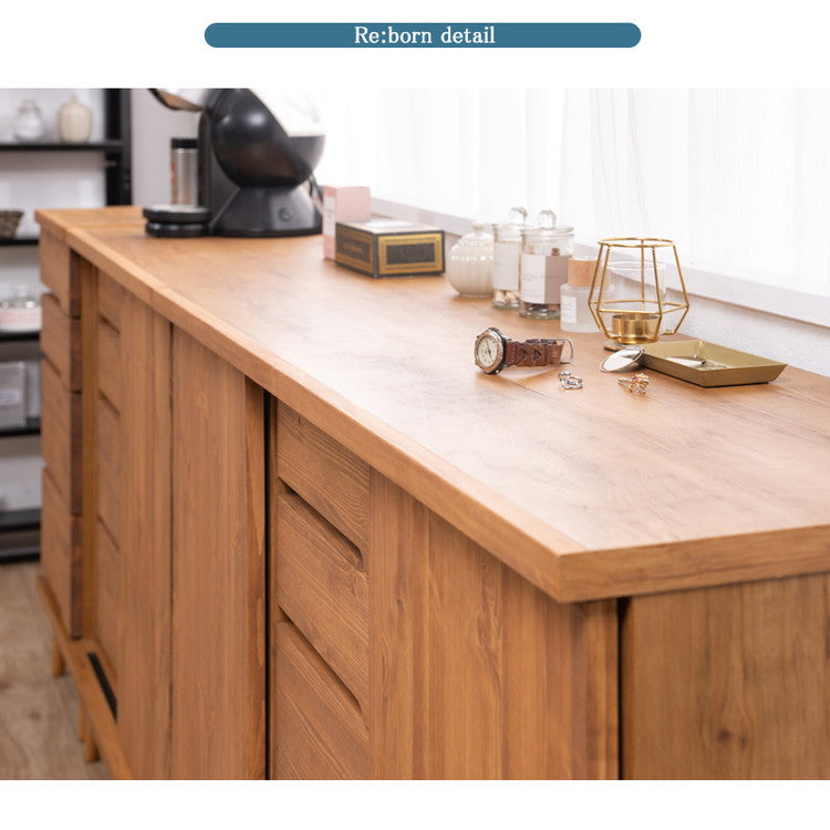 日本製 天然木 完成品 幅40cm 収納 収納棚 リビング 掃除用具 ダイニング キッチン 食品棚 寝室 大容量 インテリア 木製 ブラウン ナチュラル 収納チェスト(代引不可)