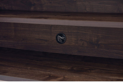 BRASH BR 西海岸の風薫る お洒落なヴィンテージリビングキャビネット 幅118 奥行39 高さ68.5 キャビネット ブラウン 完成品 日本製 ヴィンテージ 木製 収納棚 リビング 収納 おしゃれ(代引不可)