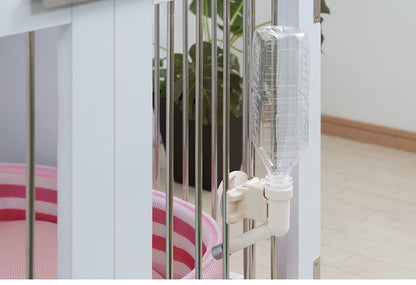 face 折りたたみ式ペットゲージ ホワイト 引き戸収納庫付き 犬 猫 ゲージ ペット ケージ ペットケージ 小屋 サークル ゲージ サークルケージ キャットケージ 室内 犬小屋(代引不可)