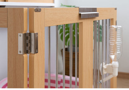 Neat 折りたたみ式ペットゲージ ナチュラル 引き戸収納庫付き 犬 猫 ゲージ ペット ケージ ペットケージ 小屋 サークル ゲージ サークルケージ キャットケージ 室内 犬小屋(代引不可)