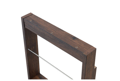 薄型マガジンラック 幅36cm ブラウン スリム 北欧 壁 コンパクト 省スペース 玄関収納 壁面収納 玄関 スリッパ ラック 部屋 家具 木製 トイレラック ルームシューズ 薄型 スリッパ収納 ギフト(代引不可)