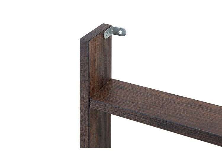 薄型マガジンラック 幅60cm ブラウン スリム 北欧 壁 コンパクト 省スペース 玄関収納 壁面収納 玄関 スリッパ ラック 部屋 家具 木製 トイレラック ルームシューズ 薄型 スリッパ収納 ギフト(代引不可)