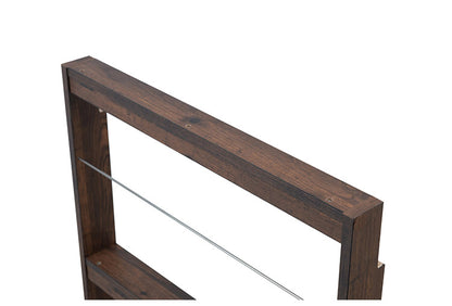 薄型マガジンラック 幅60cm ブラウン スリム 北欧 壁 コンパクト 省スペース 玄関収納 壁面収納 玄関 スリッパ ラック 部屋 家具 木製 トイレラック ルームシューズ 薄型 スリッパ収納 ギフト(代引不可)