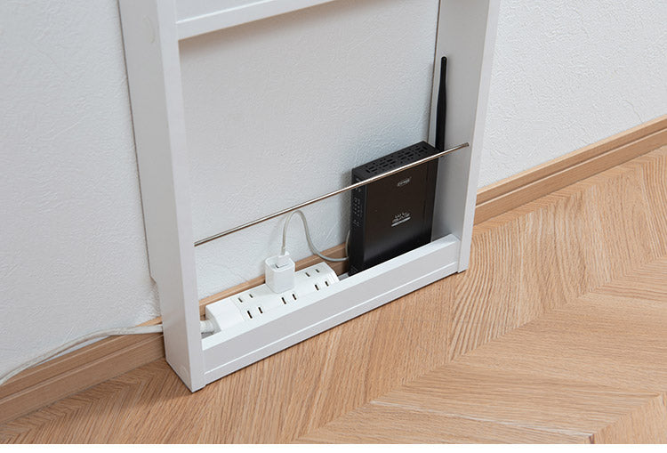 薄型マガジンラック 幅36cm ホワイト スリム 北欧 壁 コンパクト 省スペース 玄関収納 壁面収納 玄関 スリッパ ラック 部屋 家具 木製 トイレラック ルームシューズ 薄型 スリッパ収納 ギフト(代引不可)