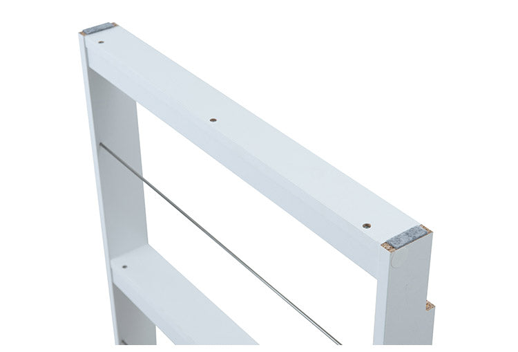 薄型マガジンラック 幅60cm ホワイト スリム 北欧 壁 コンパクト 省スペース 玄関収納 壁面収納 玄関 スリッパ ラック 部屋 家具 木製 トイレラック ルームシューズ 薄型 スリッパ収納 ギフト(代引不可)