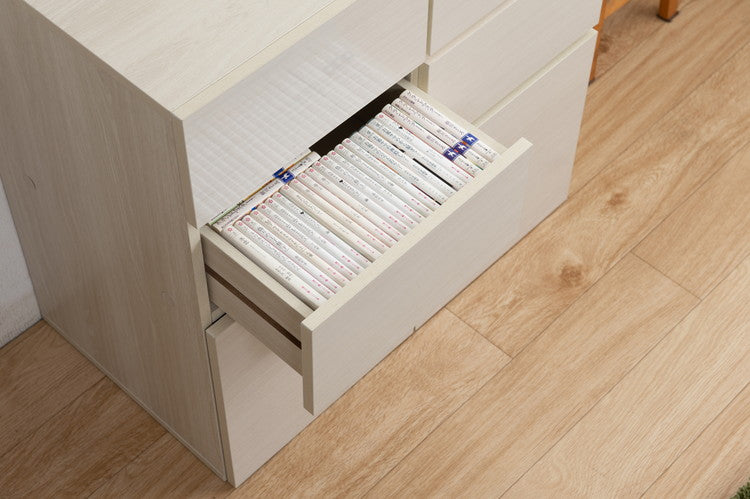 SANDY 買い足し積み重ねができるスクエアキャビネット 幅70 奥行40 高さ70 リビングボード 引出しタイプ ナチュラル キッチン収納 北欧 シンプル キッチン家具 リビング キャビネット ルーター収納(代引不可)