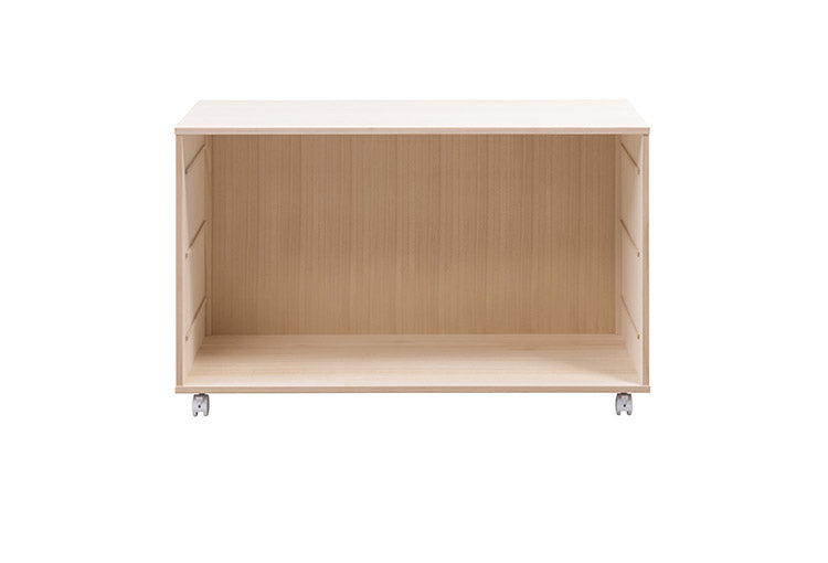 シルバー取っ手が華やかな桐クローゼットチェスト 幅99.5 奥行44 高さ61cm 4段タイプ キャスター付き 生地仕上げ 日本製 完成品(代引不可)