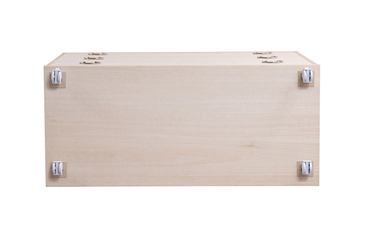 シルバー取っ手が華やかな桐クローゼットチェスト 幅99.5 奥行44 高さ61cm 6段タイプ キャスター付き 生地仕上げ 日本製 完成品(代引不可)