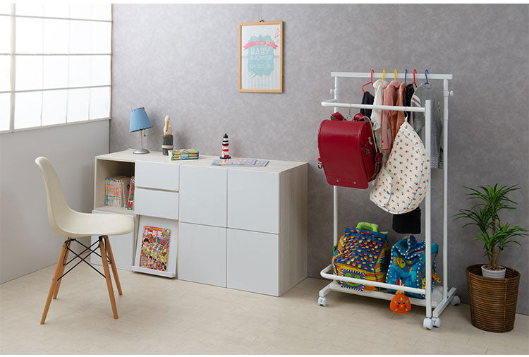 TBAR 高さ自在回転式ハンガー多機能なキャスター付きハンガーラック ホワイト ハンガーラック ホワイト スリム コートハンガー 省スペース 寝室 玄関 子供 洋服 ヴィンテージ リビング キャスター(代引不可)