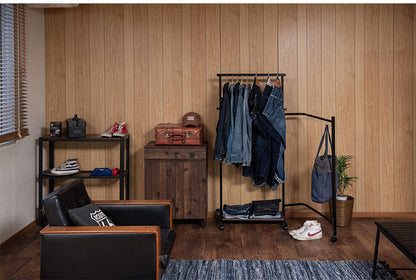 TBAR 高さ自在回転式ハンガー多機能なキャスター付きハンガーラック ホワイト ハンガーラック ホワイト スリム コートハンガー 省スペース 寝室 玄関 子供 洋服 ヴィンテージ リビング キャスター(代引不可)