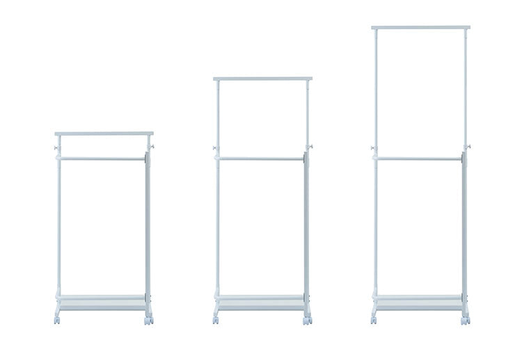 TBAR 高さ自在回転式ハンガー多機能なキャスター付きハンガーラック ホワイト ハンガーラック ホワイト スリム コートハンガー 省スペース 寝室 玄関 子供 洋服 ヴィンテージ リビング キャスター(代引不可)
