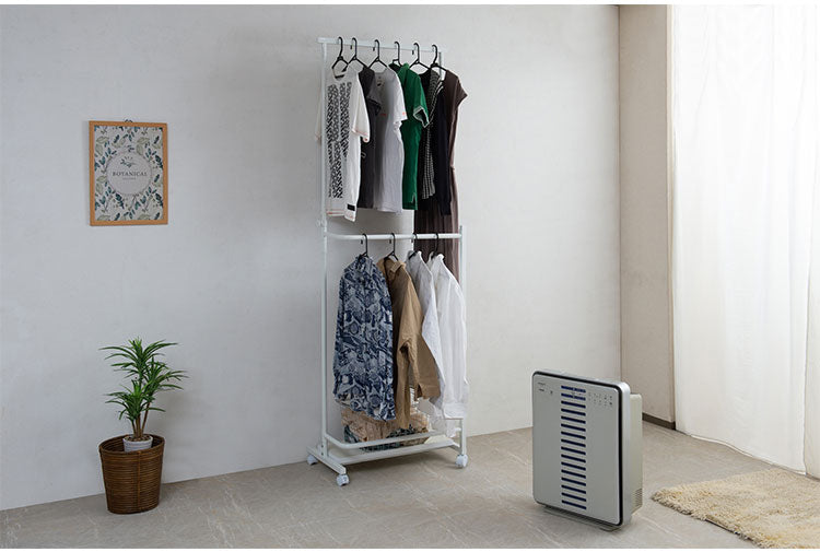 TBAR 高さ自在回転式ハンガー多機能なキャスター付きハンガーラック ホワイト ハンガーラック ホワイト スリム コートハンガー 省スペース 寝室 玄関 子供 洋服 ヴィンテージ リビング キャスター(代引不可)