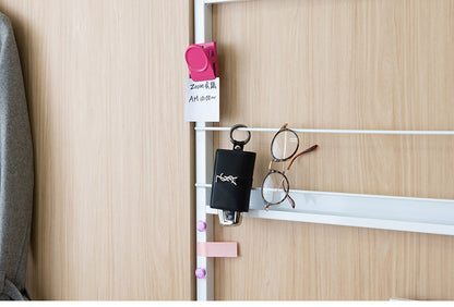 突っ張りマガジンラック マリンナチュラル 幅90cm パーテーション 日本製 パーティション パンフレット サロン 病院 キッチン リビング 待合室 幅90 薄型 つっぱりパーテーション(代引不可)