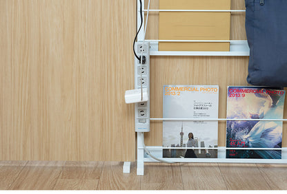 突っ張りマガジンラック マリンナチュラル 幅90cm パーテーション 日本製 パーティション パンフレット サロン 病院 キッチン リビング 待合室 幅90 薄型 つっぱりパーテーション(代引不可)