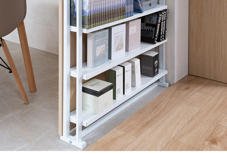 突っ張り収納ラック マリンナチュラル 幅90cm パーテーション 日本製 新生活 サロン 病院 キッチン リビング 待合室 幅90 薄型 つっぱりパーテーション 突っ張りパーテーション(代引不可)