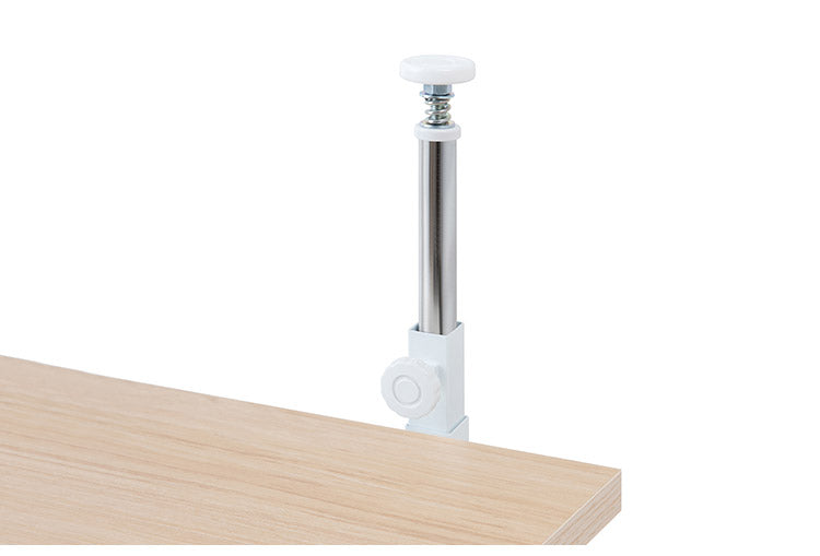 カウンター下突っ張りラック 無段階調整3枚棚オープンラック 本体 幅59.5cm マリンナチュラル 壁面ラック つっぱり 薄型 収納 ディスプレイラック 店舗 新生活 カフェ サロン 一人暮らし(代引不可)