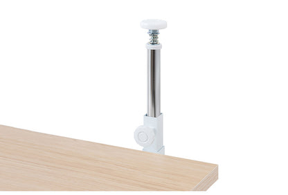 カウンター下突っ張りラック 無段階調整3枚棚オープンラック 本体 幅59.5cm マリンナチュラル 壁面ラック つっぱり 薄型 収納 ディスプレイラック 店舗 新生活 カフェ サロン 一人暮らし(代引不可)