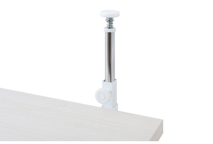 カウンター下突っ張りラック 無段階調整3枚棚オープンラック 本体 幅89.5cm ホワイトウォッシュ 壁面ラック つっぱり 薄型 収納 ディスプレイラック 店舗 新生活 カフェ サロン 一人暮らし(代引不可)