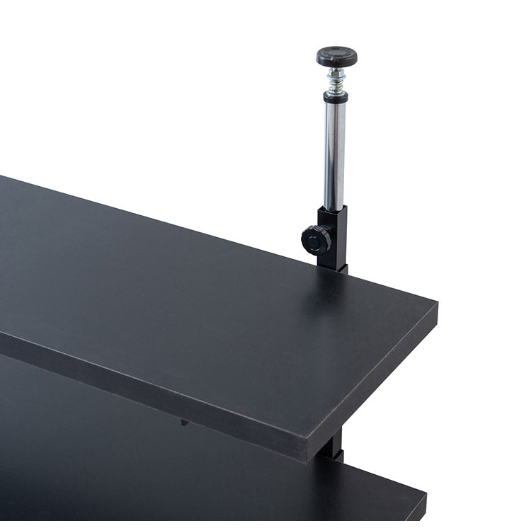 bravo ブラボーシリーズ カウンター下ラック 無段階調整3枚棚オープンラック 本体 幅59.5cm ブラック キッチン キッチン収納 ラック 棚 突っ張り つっぱり棚 つっぱりラック 収納棚(代引不可)