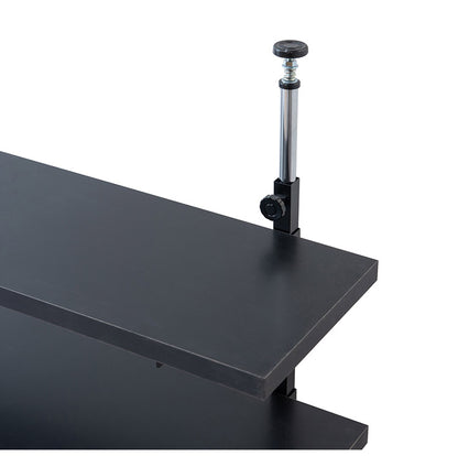 bravo ブラボーシリーズ カウンター下ラック 無段階調整3枚棚オープンラック 本体 幅59.5cm ブラック キッチン キッチン収納 ラック 棚 突っ張り つっぱり棚 つっぱりラック 収納棚(代引不可)