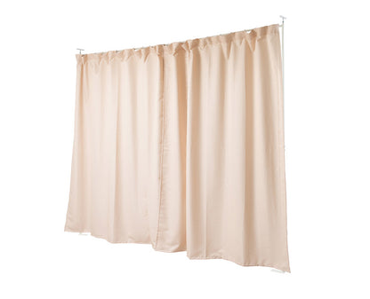 wally 突っ張り間仕切り伸縮カーテン スタンダード型 ベージュ 目隠しカーテン 突っ張りパーティション つっぱりパーテーション 間仕切りカーテン パーテーション オフィス(代引不可)